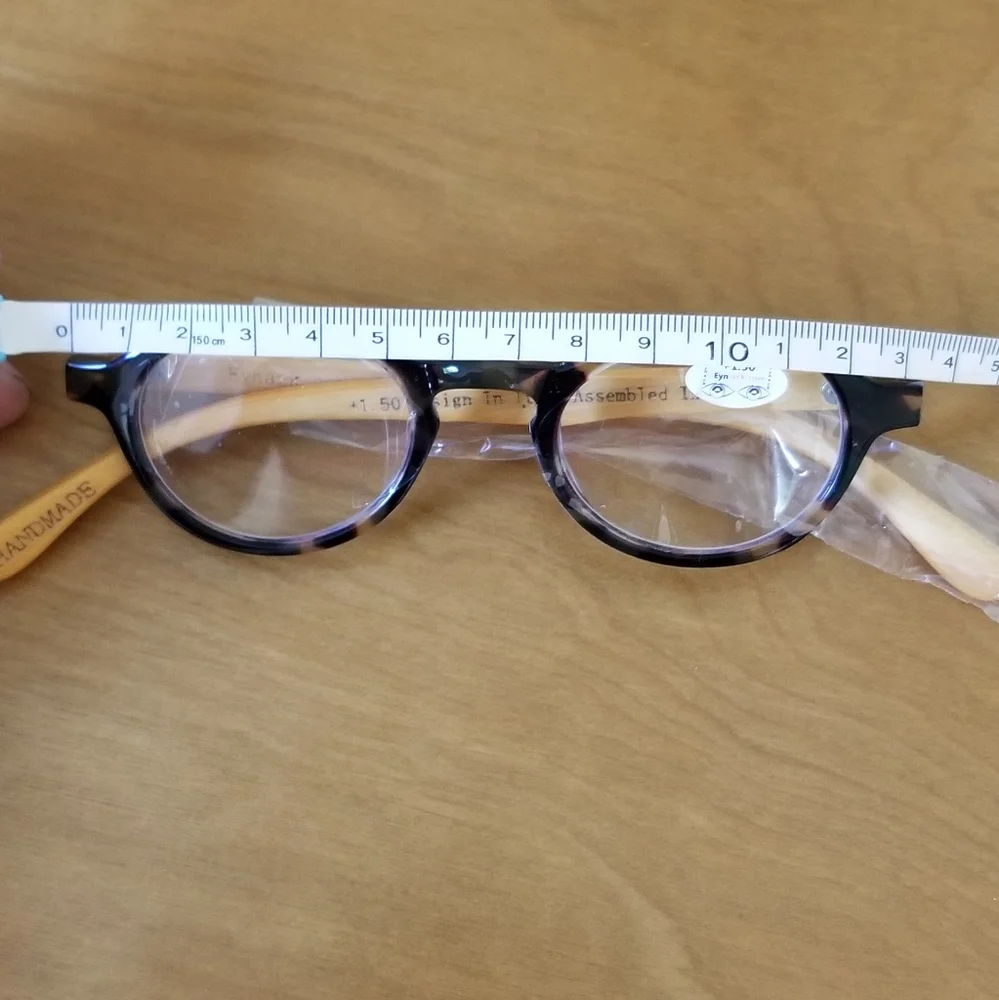 NWC Eynack Rez style handmade bamboo reading glasses